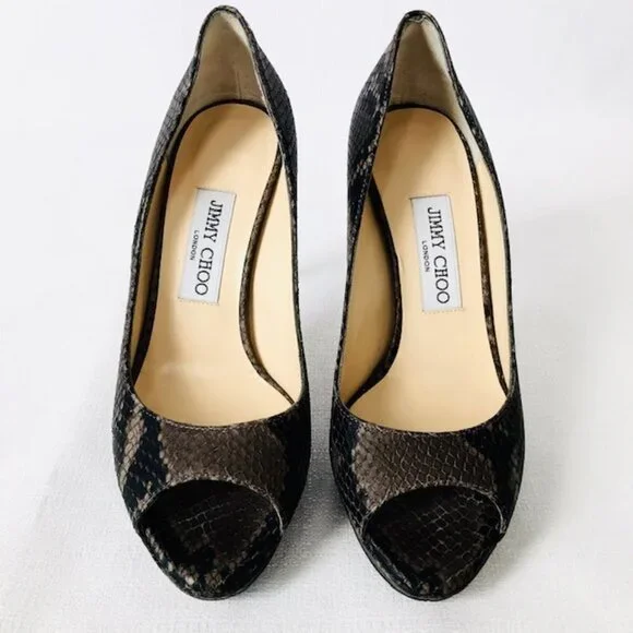 JIMMY CHOO open toe heels size 38